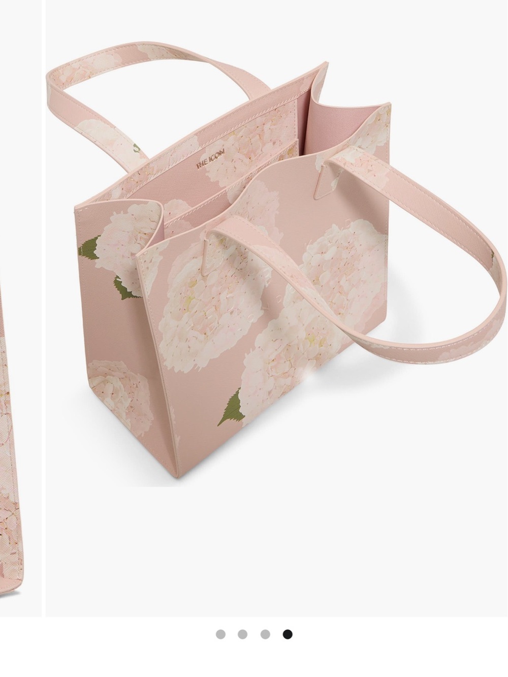 Ted Baker Pink Hydrangea-Print Structured Tote - Picture 4 of 4